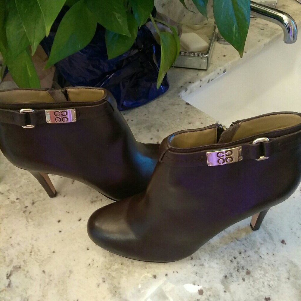 Authentic Coach Leather Booties - image 1